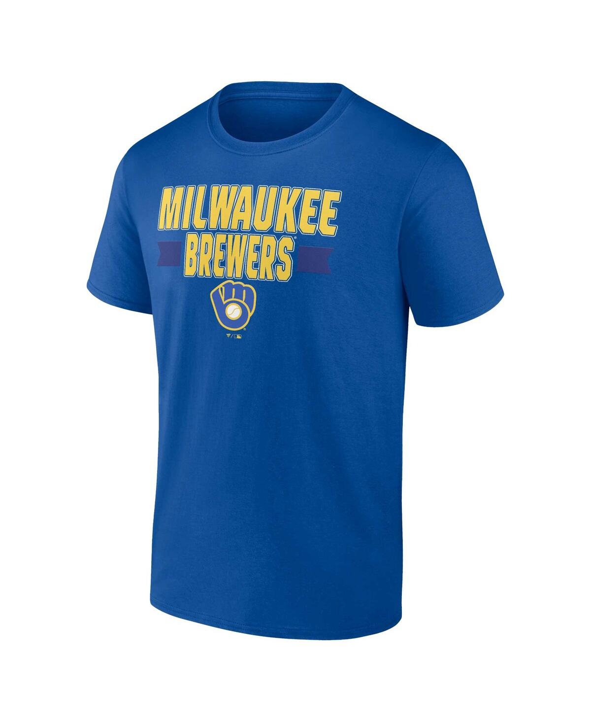 Fanatics Men's  Royal Milwaukee Brewers Close Victory T-shirt In Royal