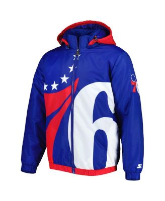 Men's Royal Philadelphia 76ers The Triple Double Full-Zip Hoodie Jacket