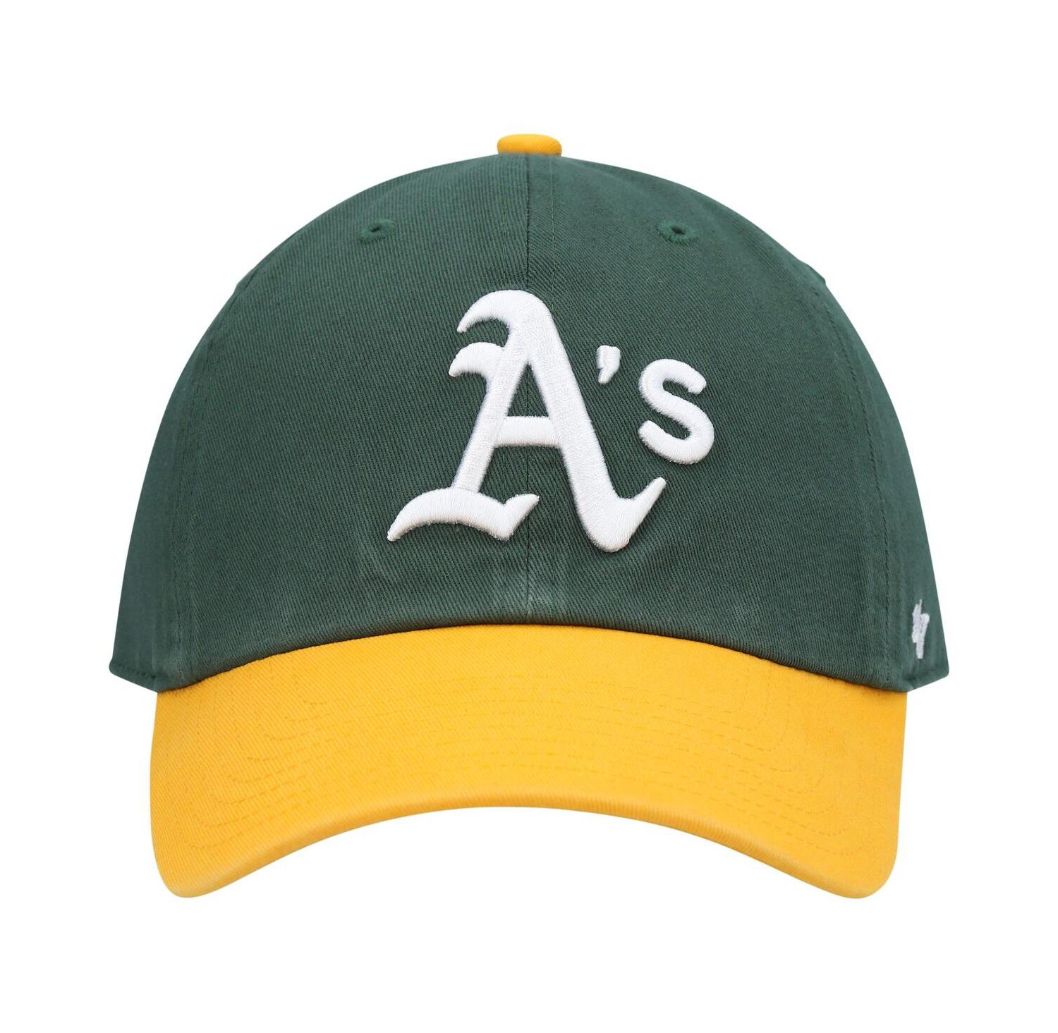Men's Green, Gold Oakland Athletics Clean Up Adjustable Hat