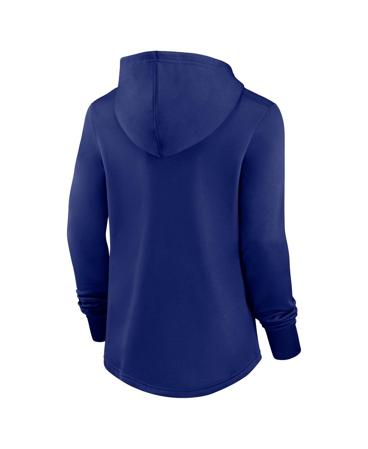 Nike Women's  Royal Los Angeles Dodgers Authentic Collection Pregame Performance Pullover Hoodie In Royal
