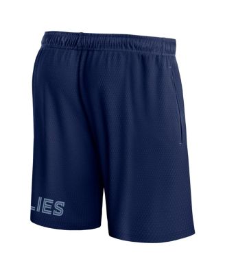 Men's Navy Memphis Grizzlies Free Throw Mesh Shorts