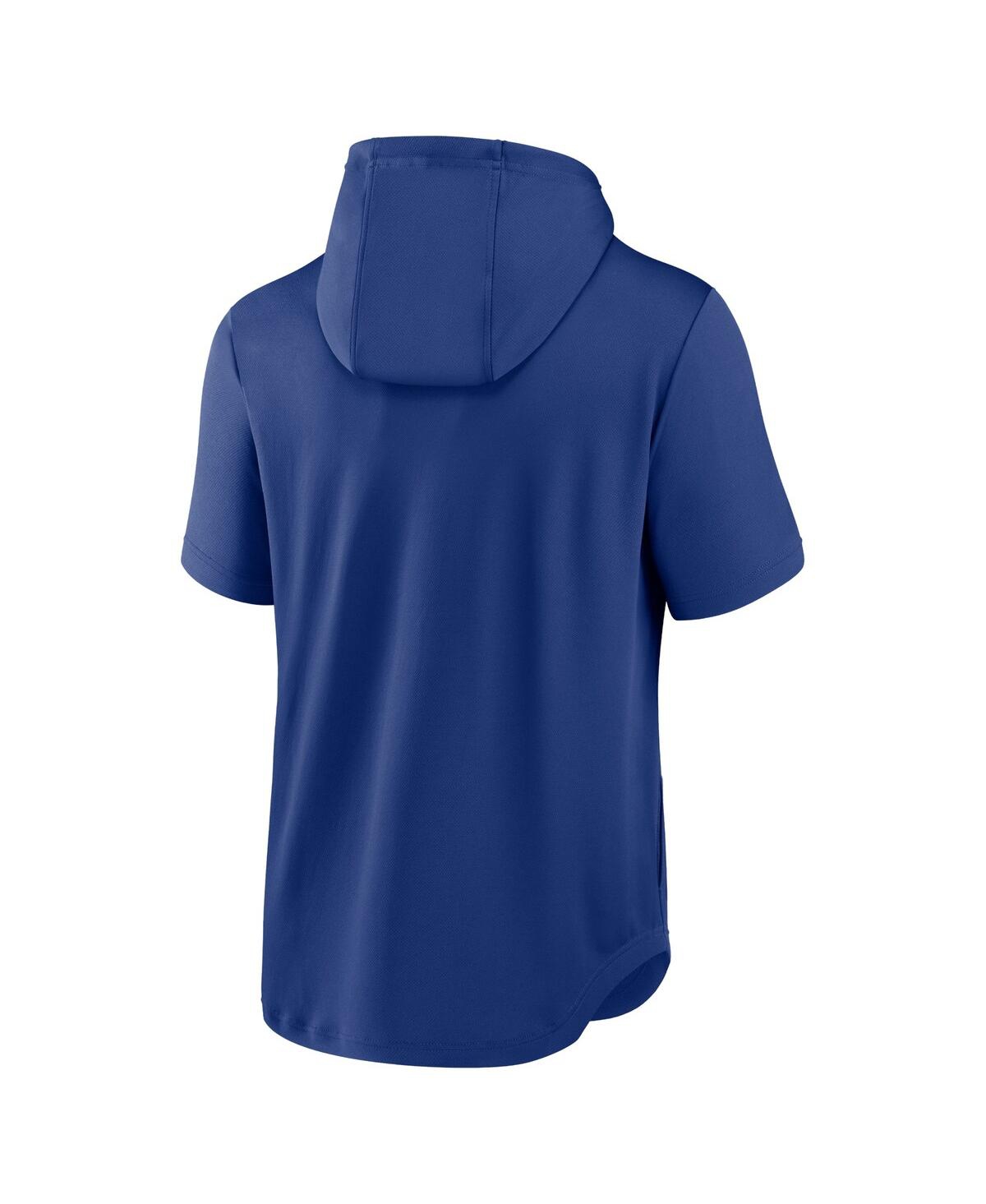 Men's NikeChicago Cubs Springer Short Sleeve Team Pullover Hoodie - Royal