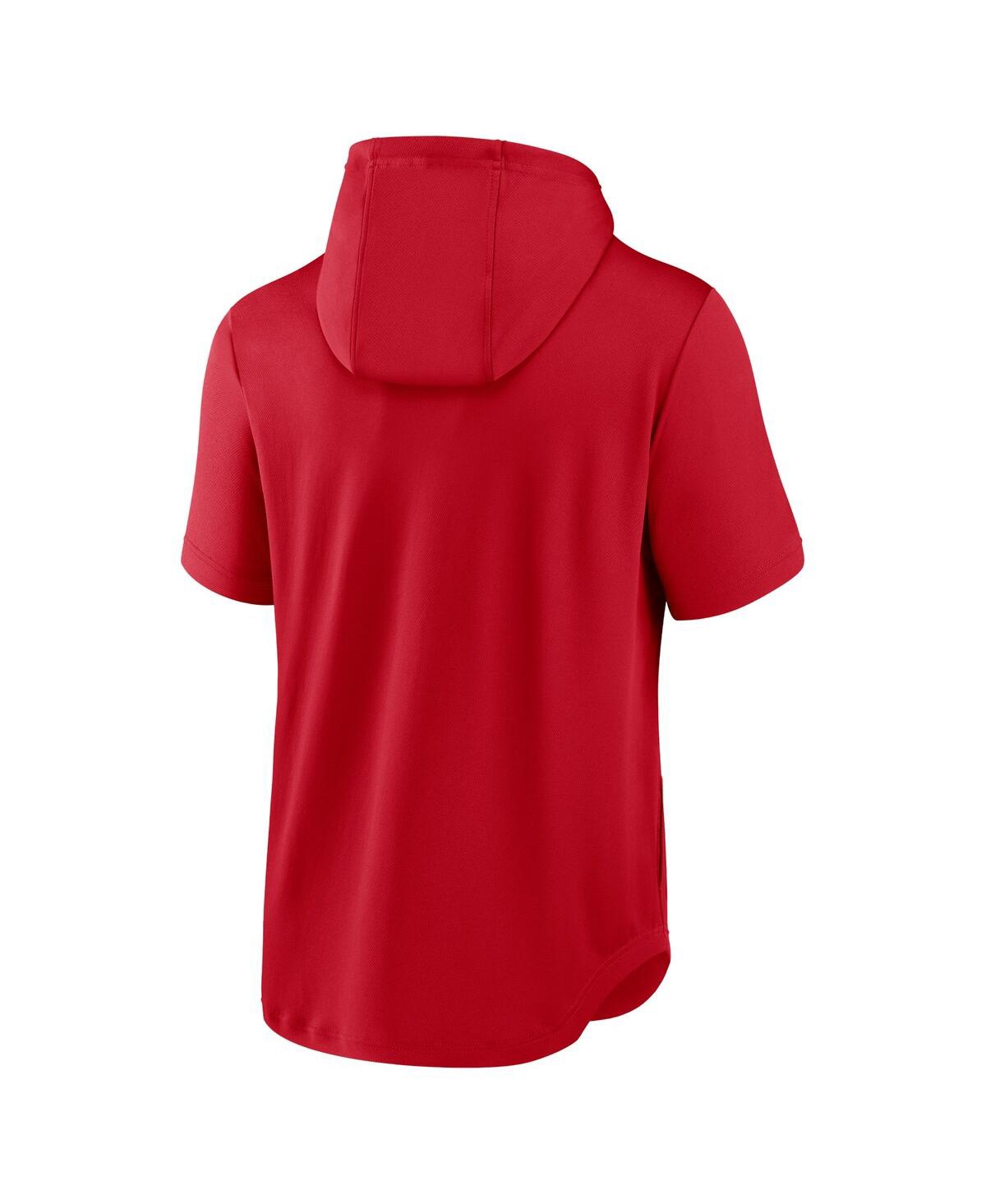 Men's NikeSt. Louis Cardinals Springer Short Sleeve Team Pullover Hoodie - Red