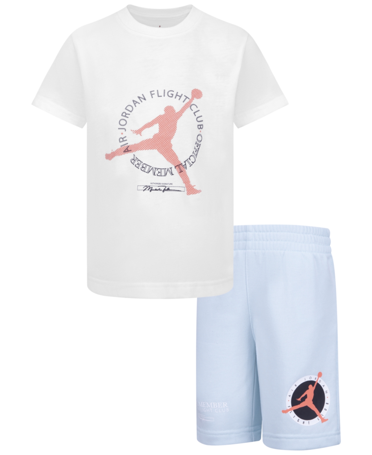 Jordan Toddler Boys Flight T-shirt And Shorts Set, 2 Piece In Glacier Blue