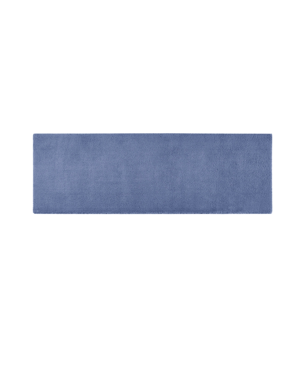 Madison Park Signature Marshmallow Bath Rug, 24" X 72" In Blue