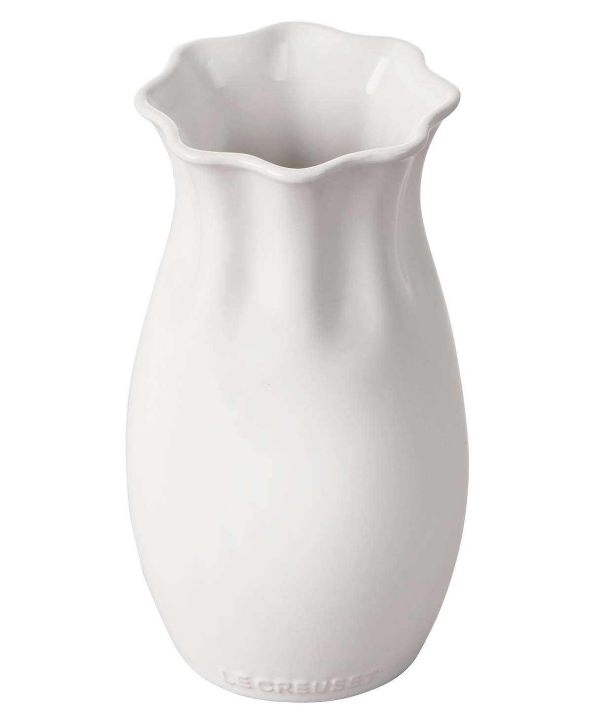 Shop Le Creuset Stoneware Flower Vase In White