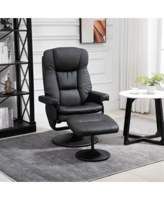 Swivel Recliner with Ottoman Reclining Chair and Footrest
