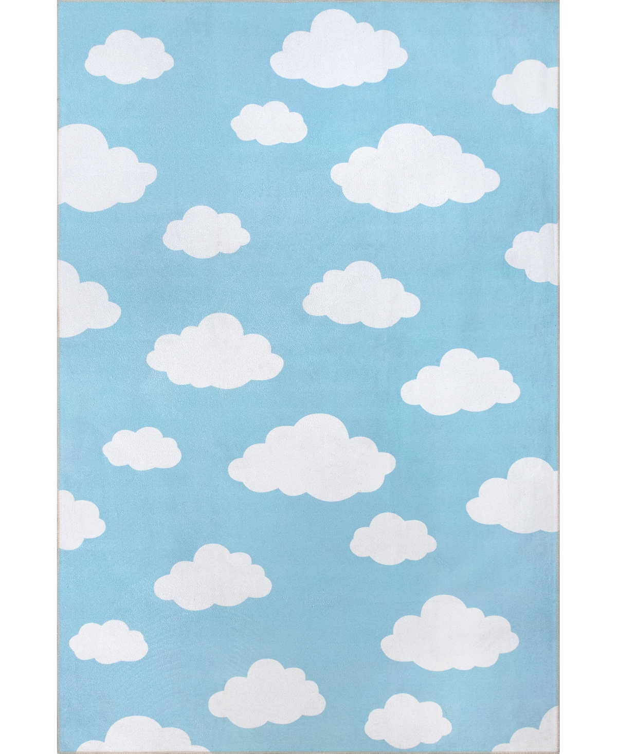 nuLoom Aurora Lilia Washable Kids Cloud 8' x 10' Area Rug - Mist