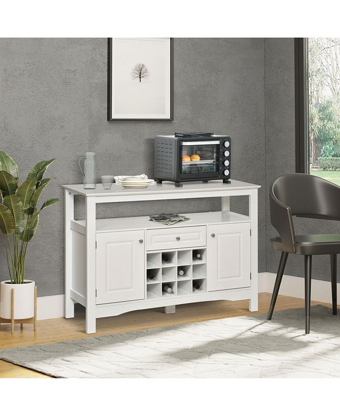 Modern Kitchen Buffet Storage with Drawer and 12Bottle