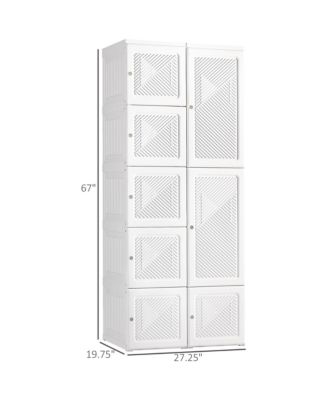Foldable Clothes Wardrobe Closet Organizer with Storage,