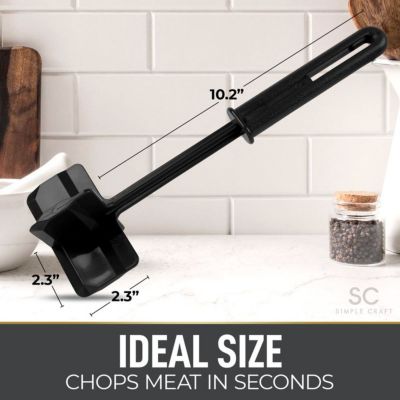Premium Meat Chopper, Ground Beef Masher, & Hamburger Chopper Utensil