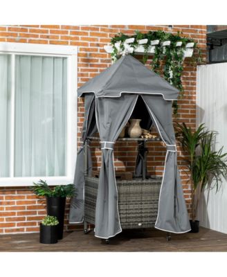 Outdoor Towel Rack for Pool, Cove Pool Caddy,