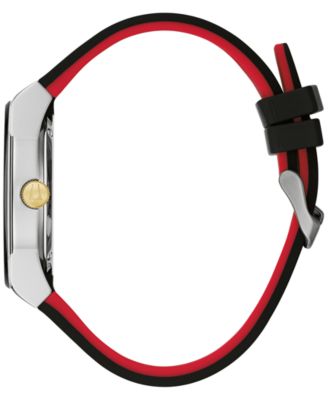 Men's Chronograph Modern Millennia Black Silicone Strap Watch 41mm