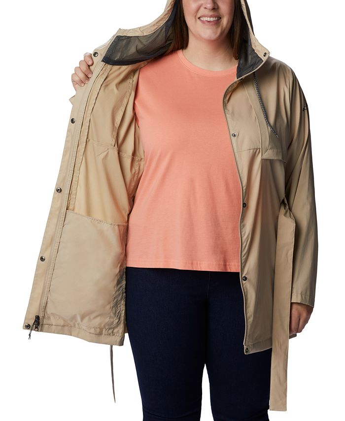 Columbia Plus Size Pardon My Trench Rain Jacket Macy's