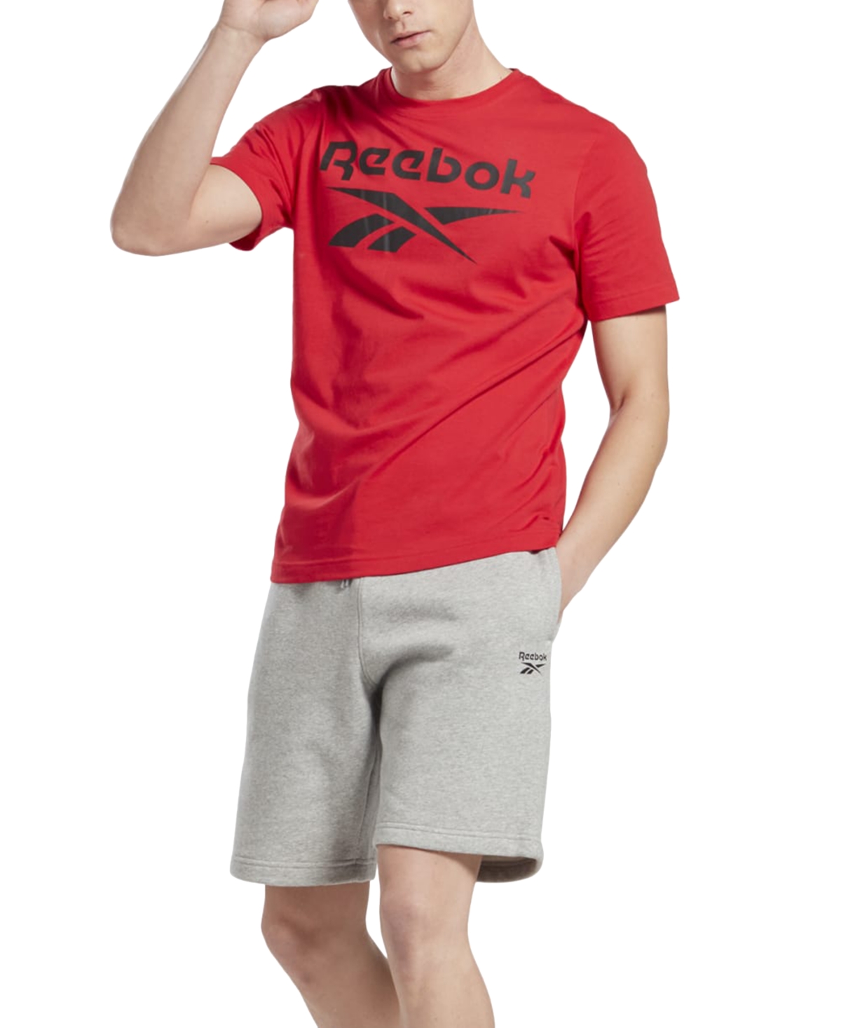 Reebok Men's Slim-Fit Identity Big Logo Short-Sleeve T-Shirt
