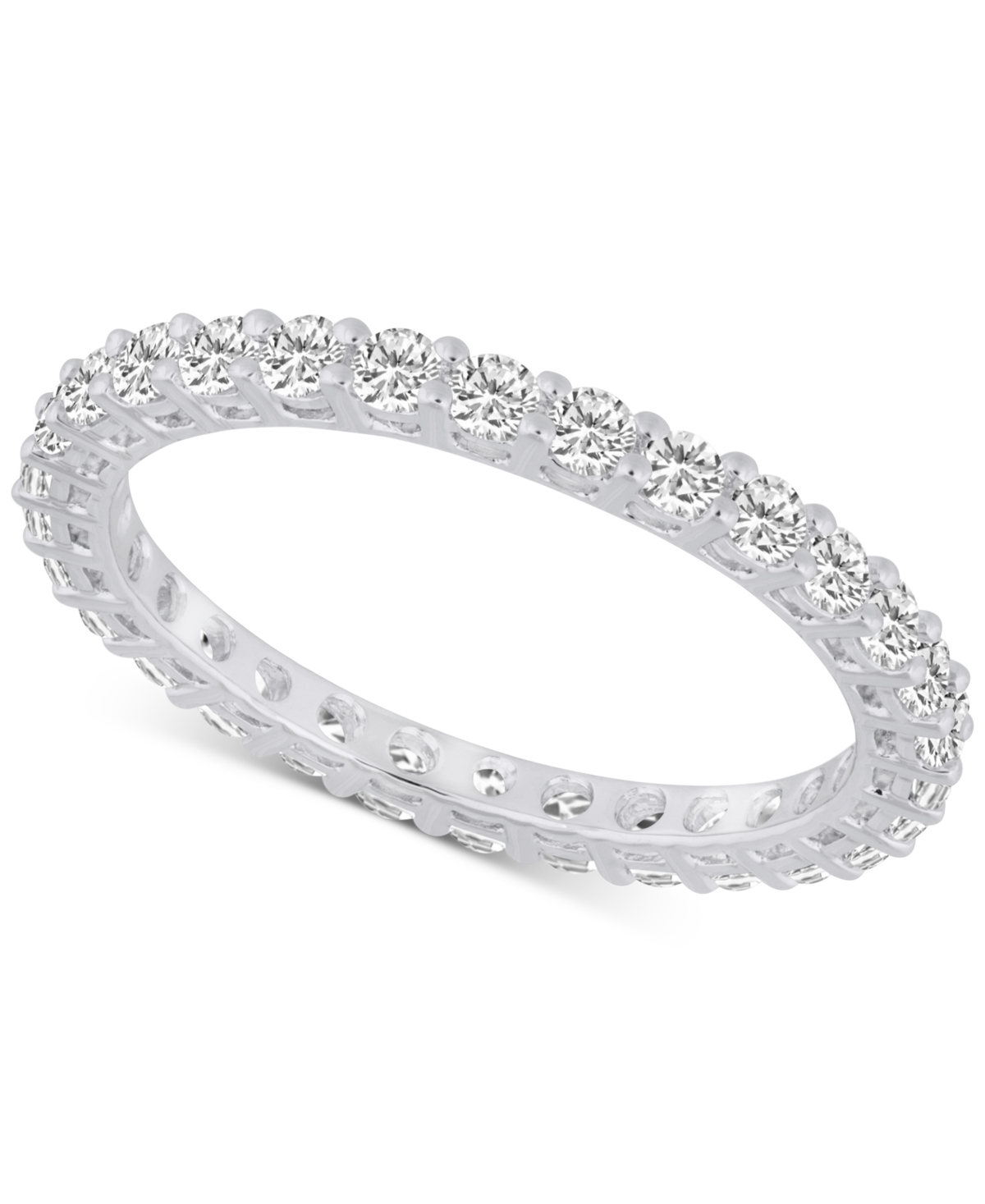 Macy's Diamond Eternity Band (3/4 Ct. T.w.) In 14k Gold In White Gold