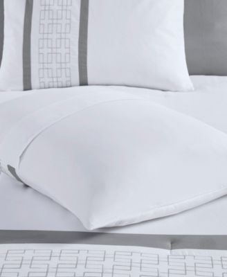 Powell Embroidered 8 Piece Comforter Set, Queen