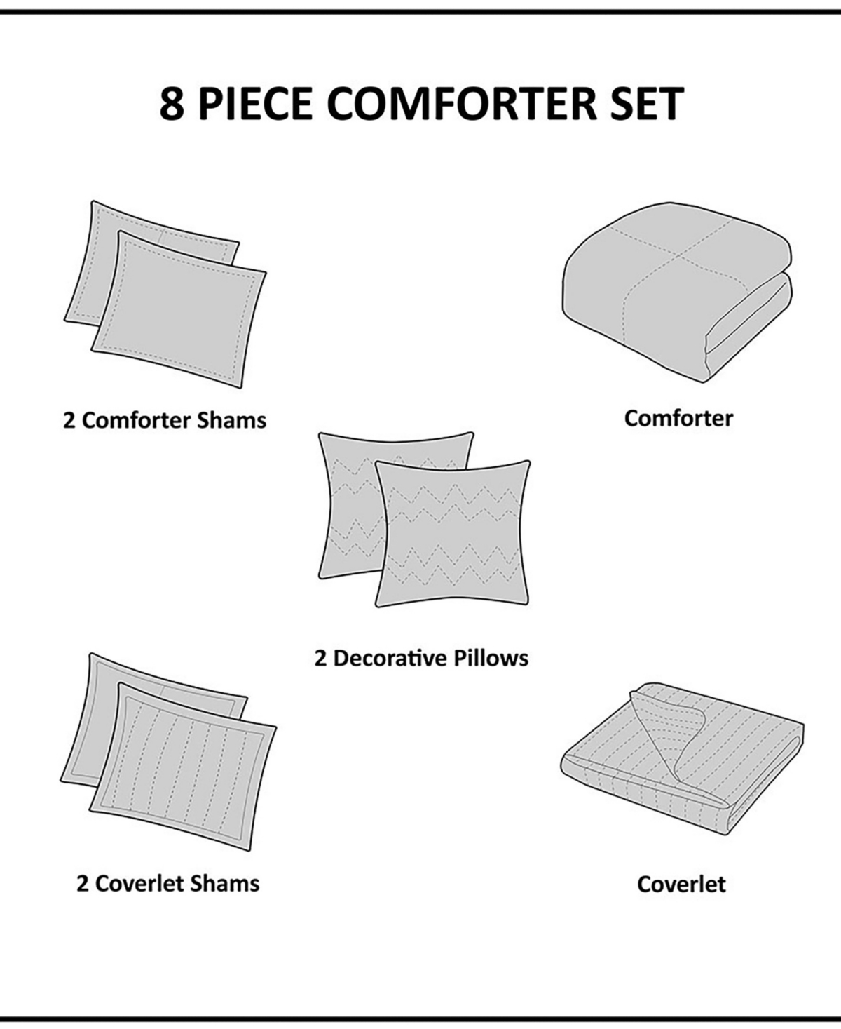Madison Park Marina Printed Seersucker 8-pc. Comforter And Coverlet Set, Full/queen In Aqua