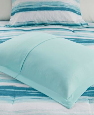 Marina Printed Seersucker 8-Pc. Comforter and Coverlet Set, King/California King