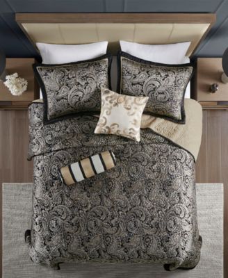 Adeline Paisley Reversible Jacquard 5-Pc. Bedspread Set, Queen