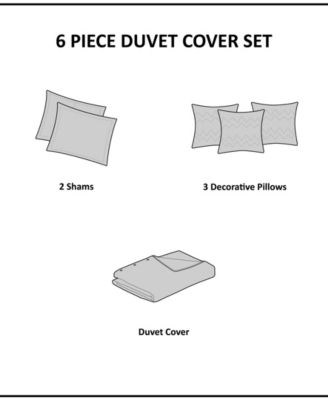 Pebble Beach 6-Pc. Duvet Cover Set, Full/Queen