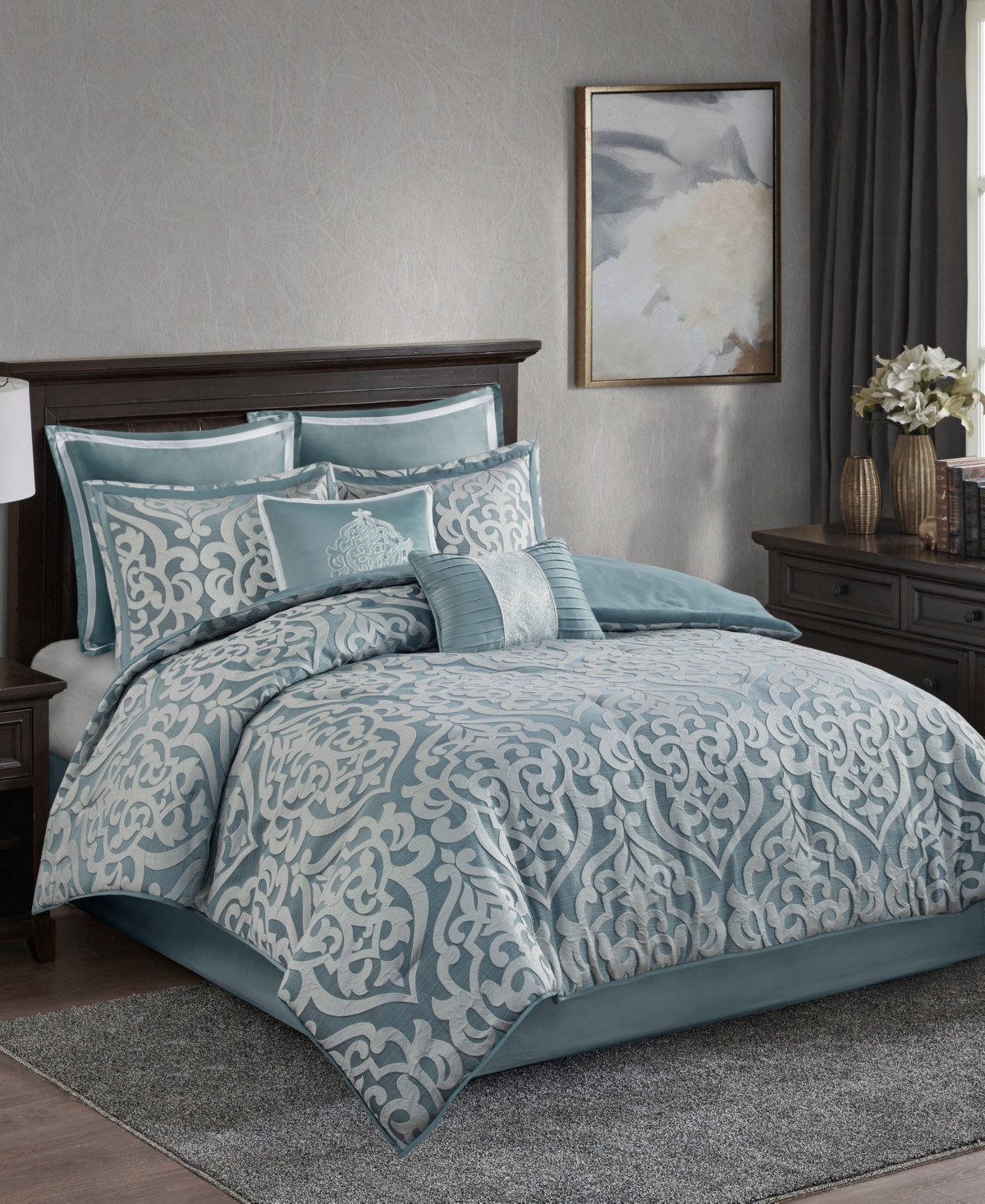 Madison Park Odette Jacquard 8-Pc. Comforter Set