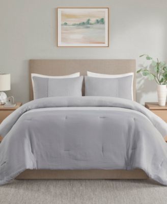 Beautyrest Miro 3 Piece Gauze Oversized Comforter Set Collection Bedding