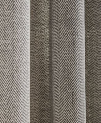 Tommy Hilfiger Herringbone Back Tab Dusty 2-Piece Curtain Panel Collection