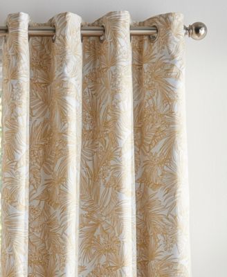 CLOSEOUT! Tommy Hilfiger Tropical Floral Grommet Room Darkening 2-Piece Curtain Panel, 50" x 108"