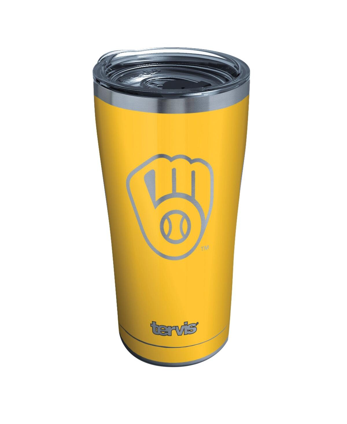 Tervis Tumbler Milwaukee Brewers 20 oz Roots Tumbler With Slider Lid In Yellow