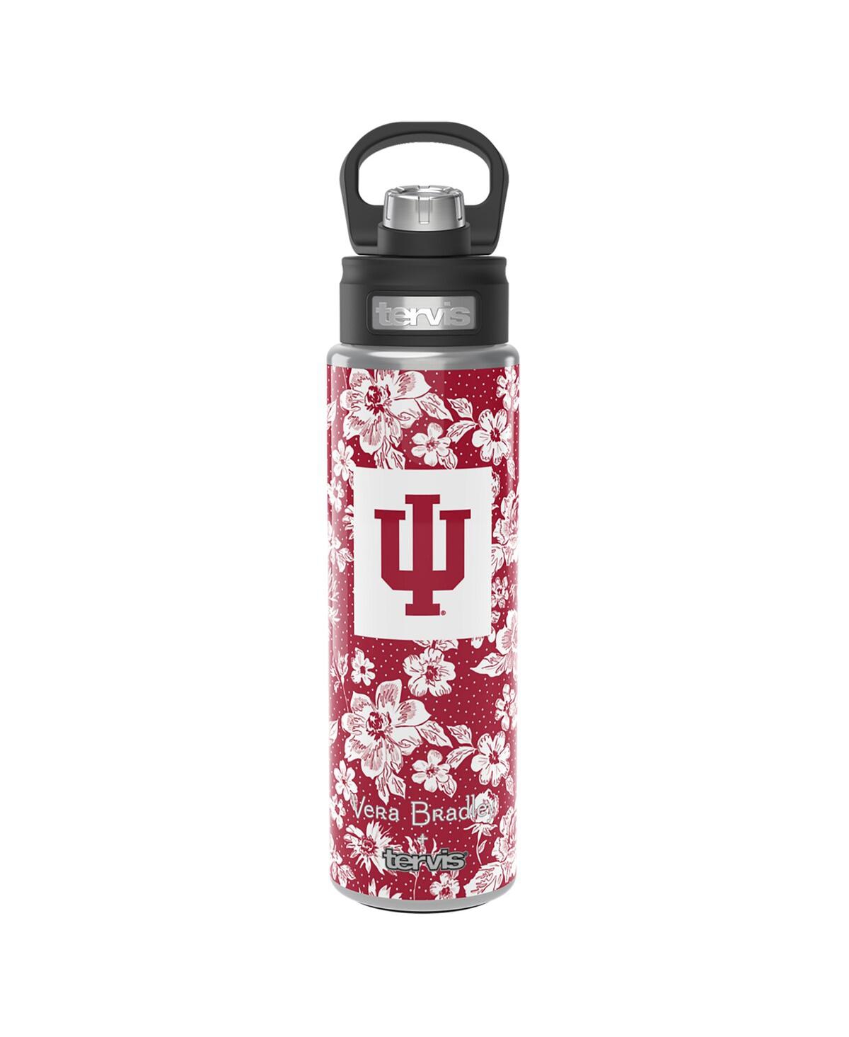 Vera Bradley X Tervis Tumbler Indiana Hoosiers 24 oz Wide Mouth Bottle With Deluxe Lid In Red