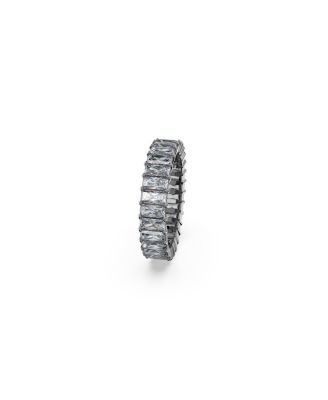 指輪・リング SWAROVSKI Matrix Gray Ring52 5648917 Matrix ring, Baguette cut, Gray, Ruthenium plated | Swarovski