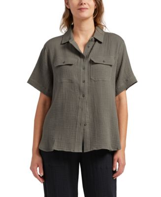 トップス OAMC CASCADE COTTON SHORT-SLEEVE SHIRT OAMC CASCADE COTTON SHORT-SLEEVE SHIRT