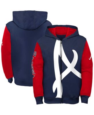 Youth Nike Navy Atlanta Braves Authentic Collection Performance Pullover  Hoodie