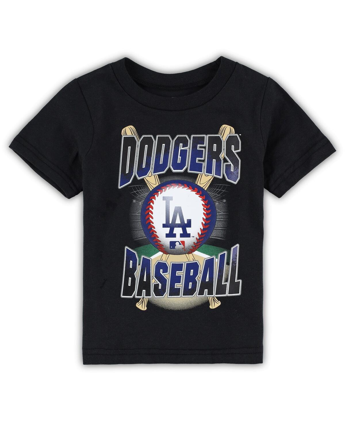 OUTERSTUFF TODDLER BOYS AND GIRLS BLACK LOS ANGELES DODGERS SPECIAL EVENT T-SHIRT