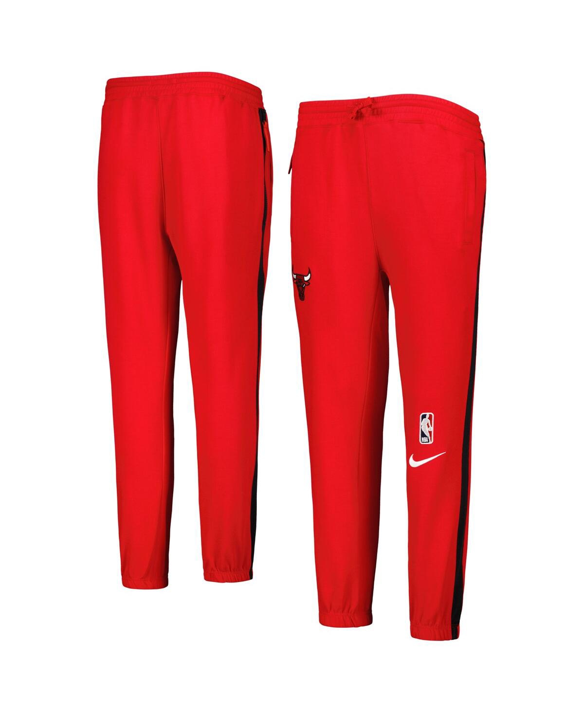 Nike Kids' Big Boys And Girls  Red Chicago Bulls Courtside Showtime Performance Pants