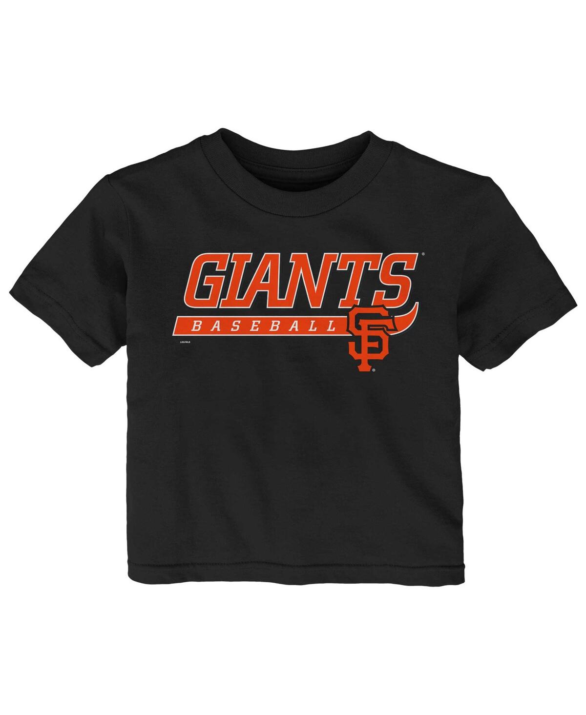 Shop Outerstuff Infant Boys And Girls Black San Francisco Giants Take The Lead T-shirt