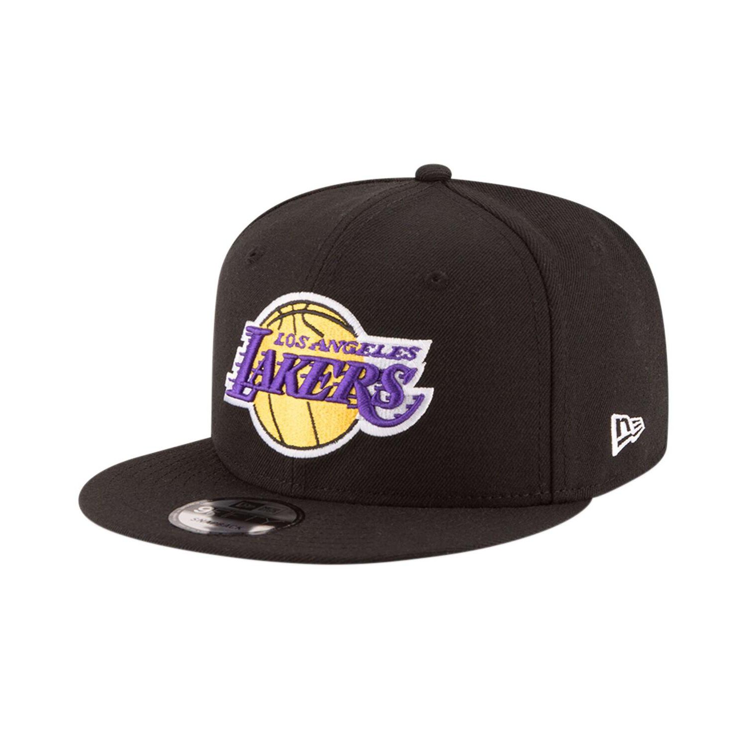 Men's Black Los Angeles Lakers Official Team Color 9FIFTY Adjustable Snapback Hat