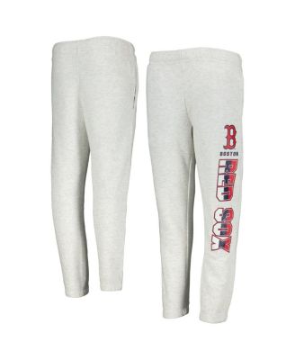 Big Boys and Girls Ash Boston Red Sox Game Time Fleece Pants