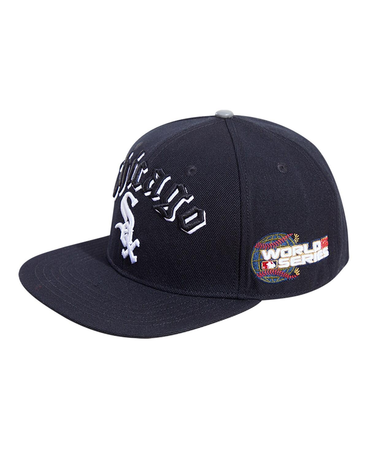 Shop Pro Standard Men's  Black Chicago White Sox 2005 World Series Old English Snapback Hat