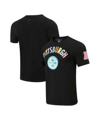Men's Black Pittsburgh Steelers Neon Graphic T-shirt