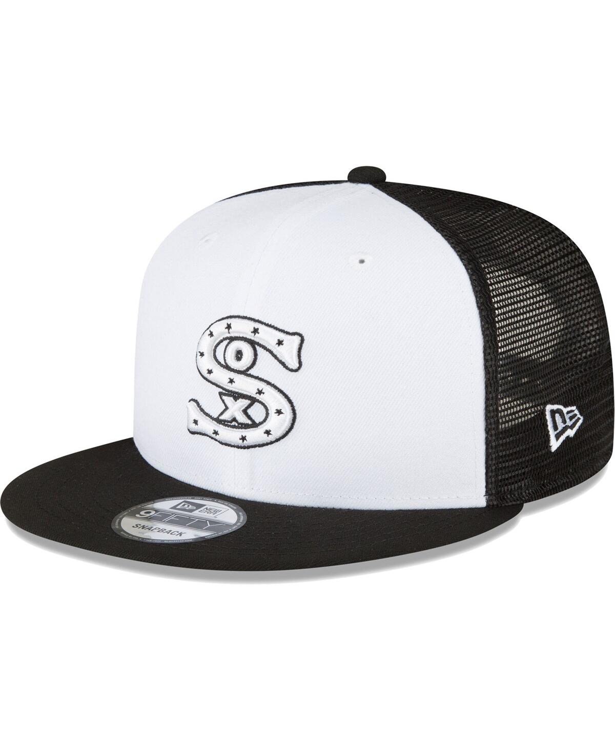 New Era Men's  Black And White Chicago White Sox 2023 On-field Batting Practice 9fifty Snapback Hat In Black,white