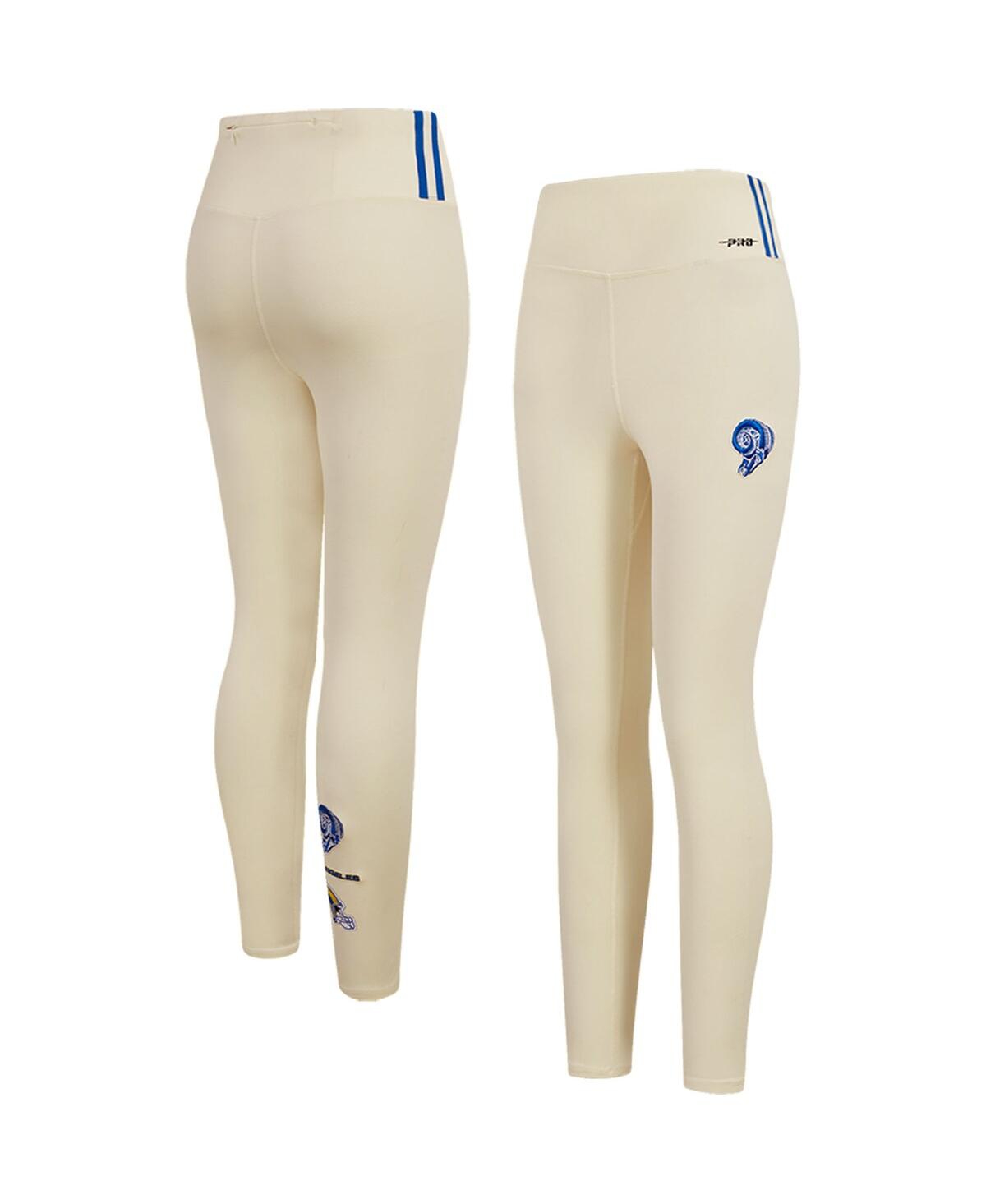 Shop Pro Standard Women's  Cream Los Angeles Rams Retro Classic Jersey Leggings