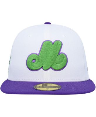 Men's White Montreal Expos 25th Anniversary Side Patch 59FIFTY Fitted Hat