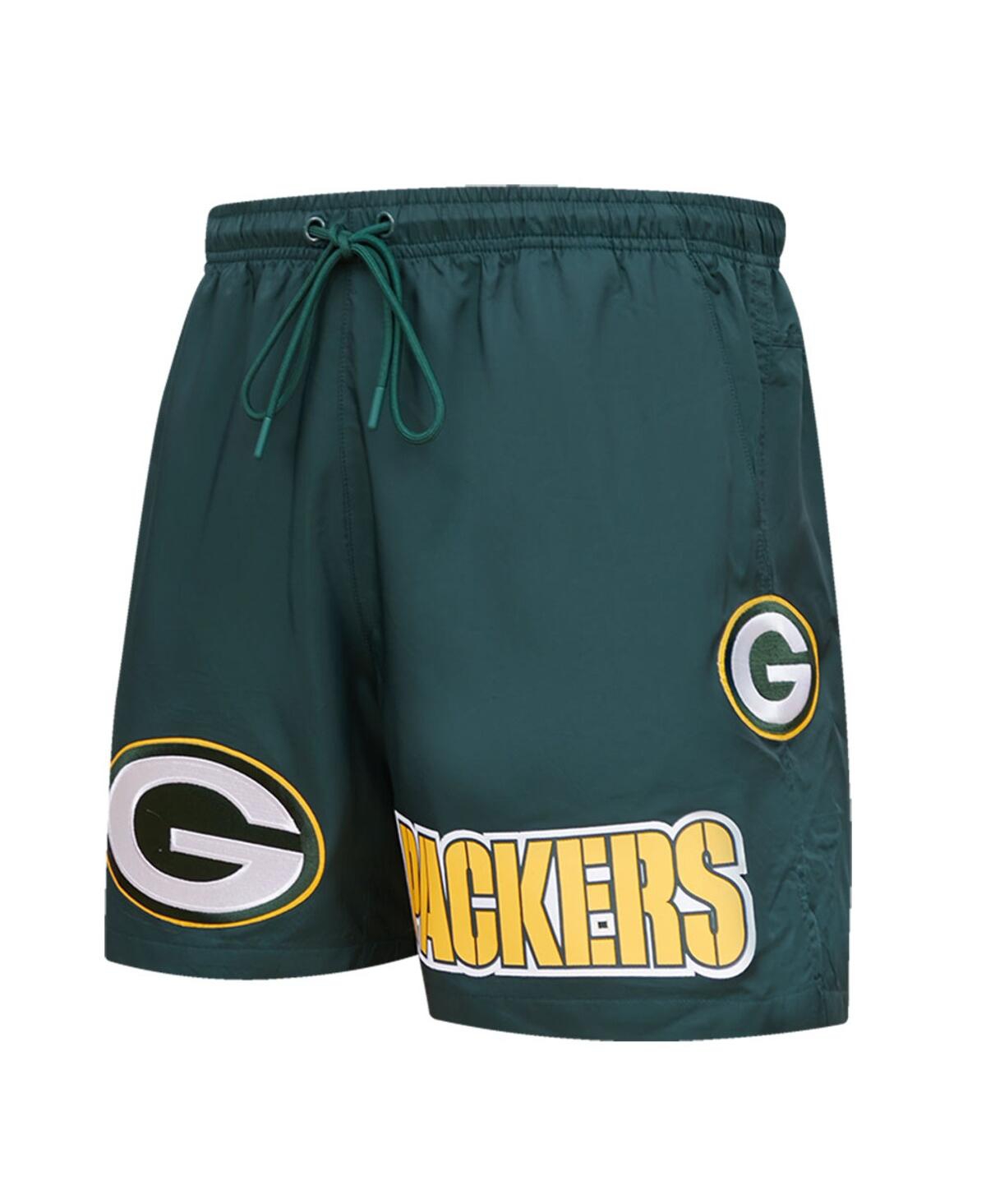 Shop Pro Standard Men's  Green Green Bay Packers Woven Shorts