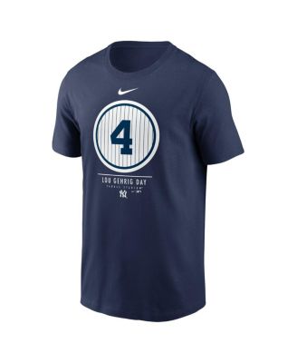 Men's Navy New York Yankees 2021 Lou Gehrig Day T-shirt