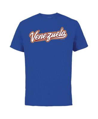 Men's Ronald Acuna Jr. Royal Venezuela Baseball 2023 World Baseball Classic Name and Number T-shirt
