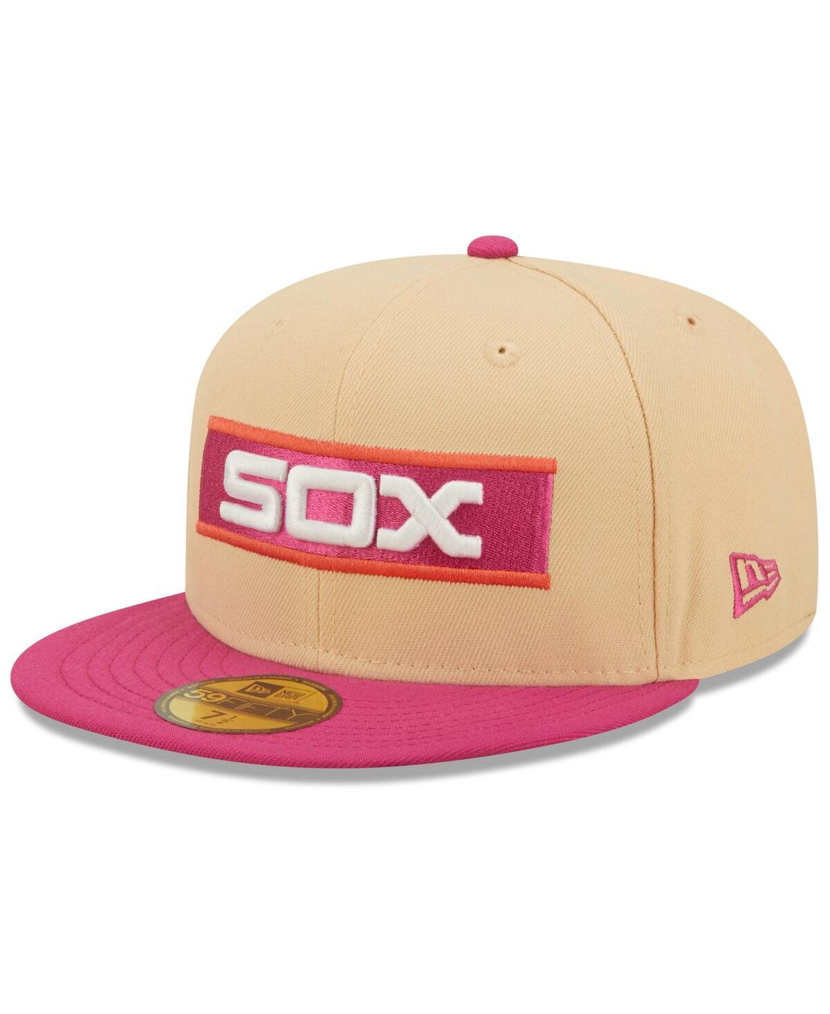 New Era Orange/pink Chicago White Sox 1933 Mlb All-star Game 50th Anniversary Mango Passion 59fifty In Orange,pink