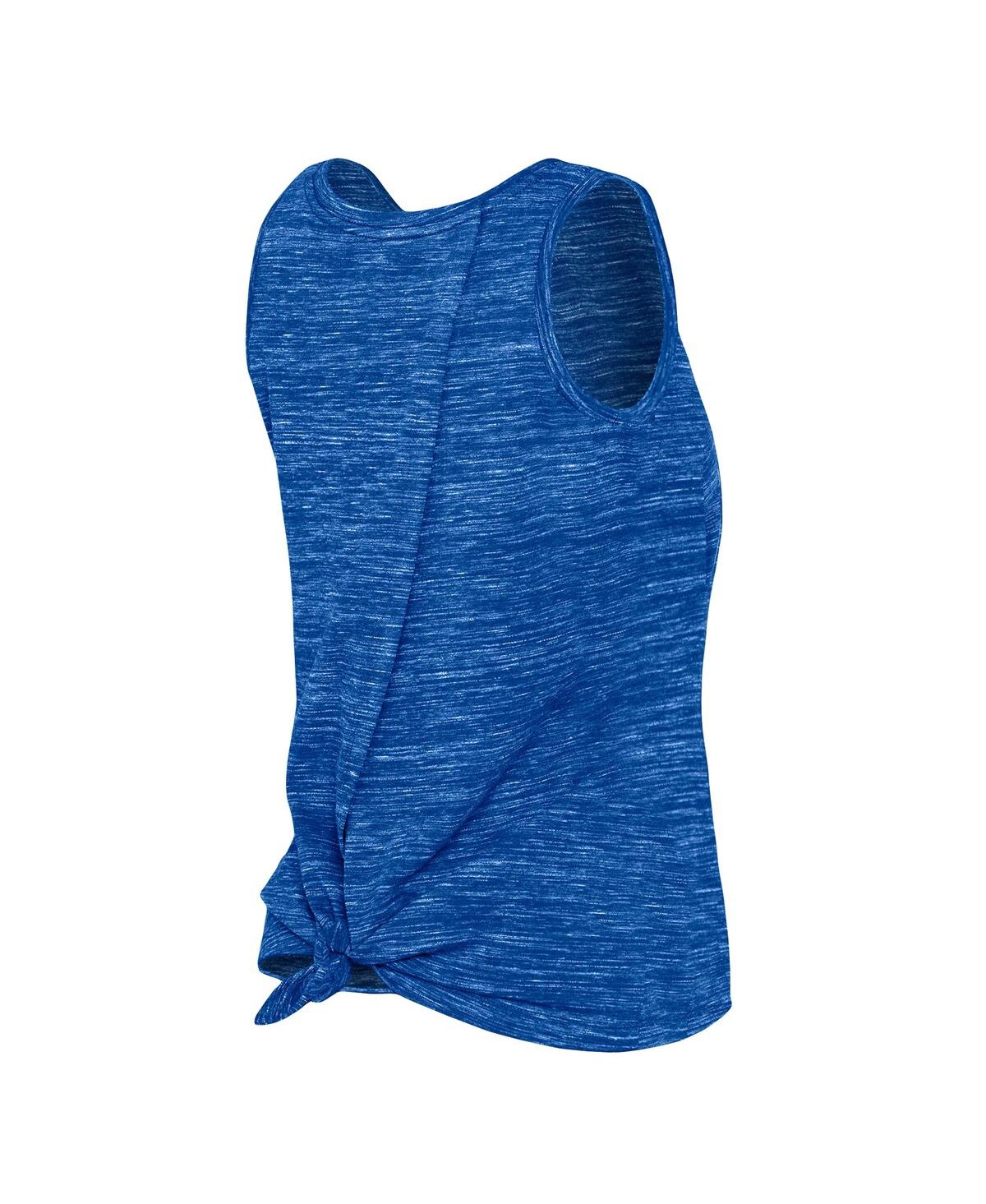 NEW ERA WOMEN'S NEW ERA ROYAL PHILADELPHIA 76ERS SPACE DYE ACTIVE TANK TOP 