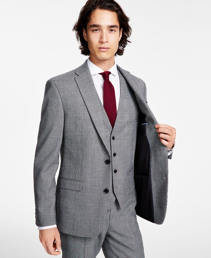 Canali Classic Fit Solid Wool Suit in Black